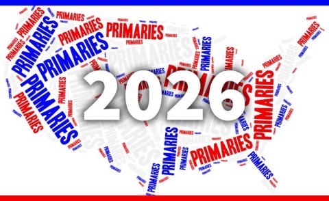 us map with 2026 and primaries written on it