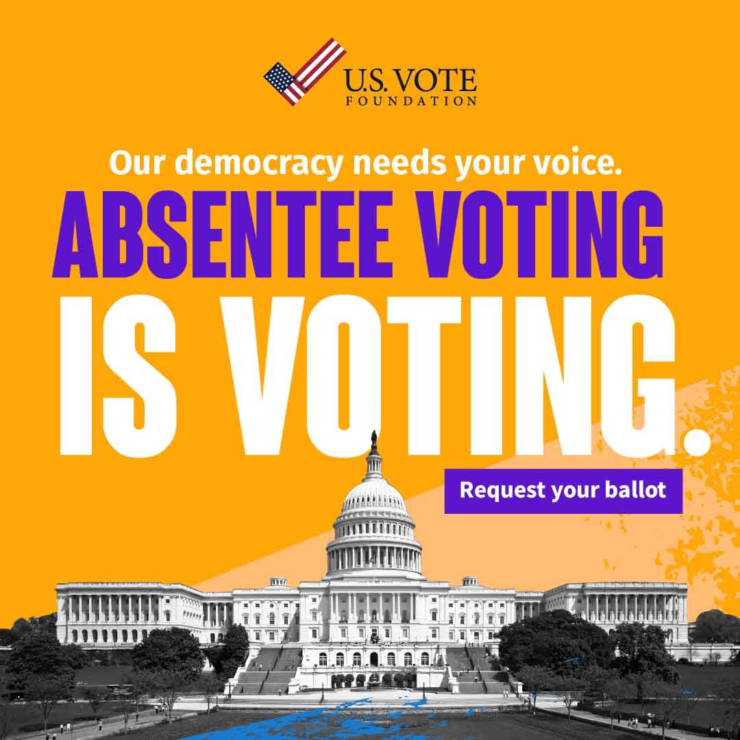 Absentee Voting IS Voting  - US Vote Ad Campaign image